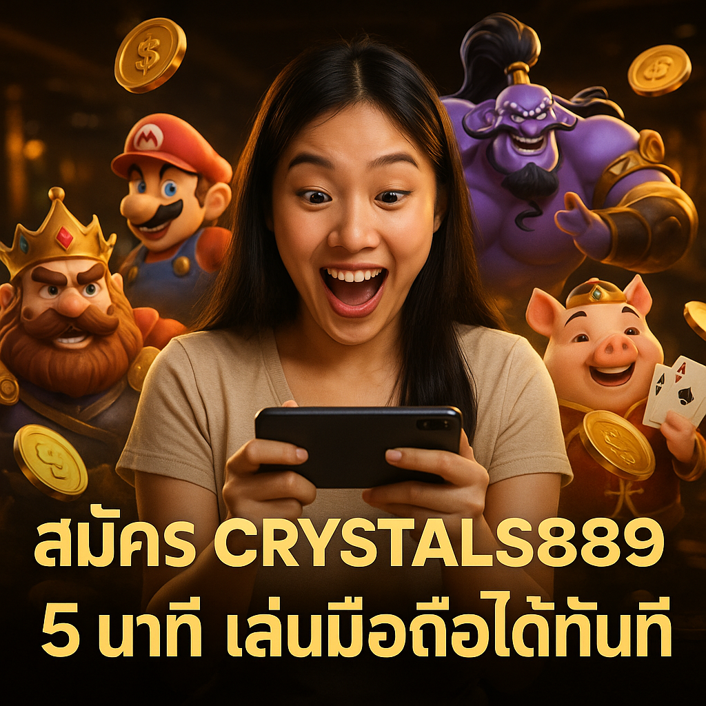 สมัคร CRYSTALS889 5 นาที เล่นมือถือได้ทันที