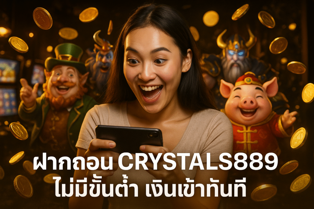 ฝากถอน CRYSTALS889 ไม่มีขั้นต่ำ เงินเข้าทันที