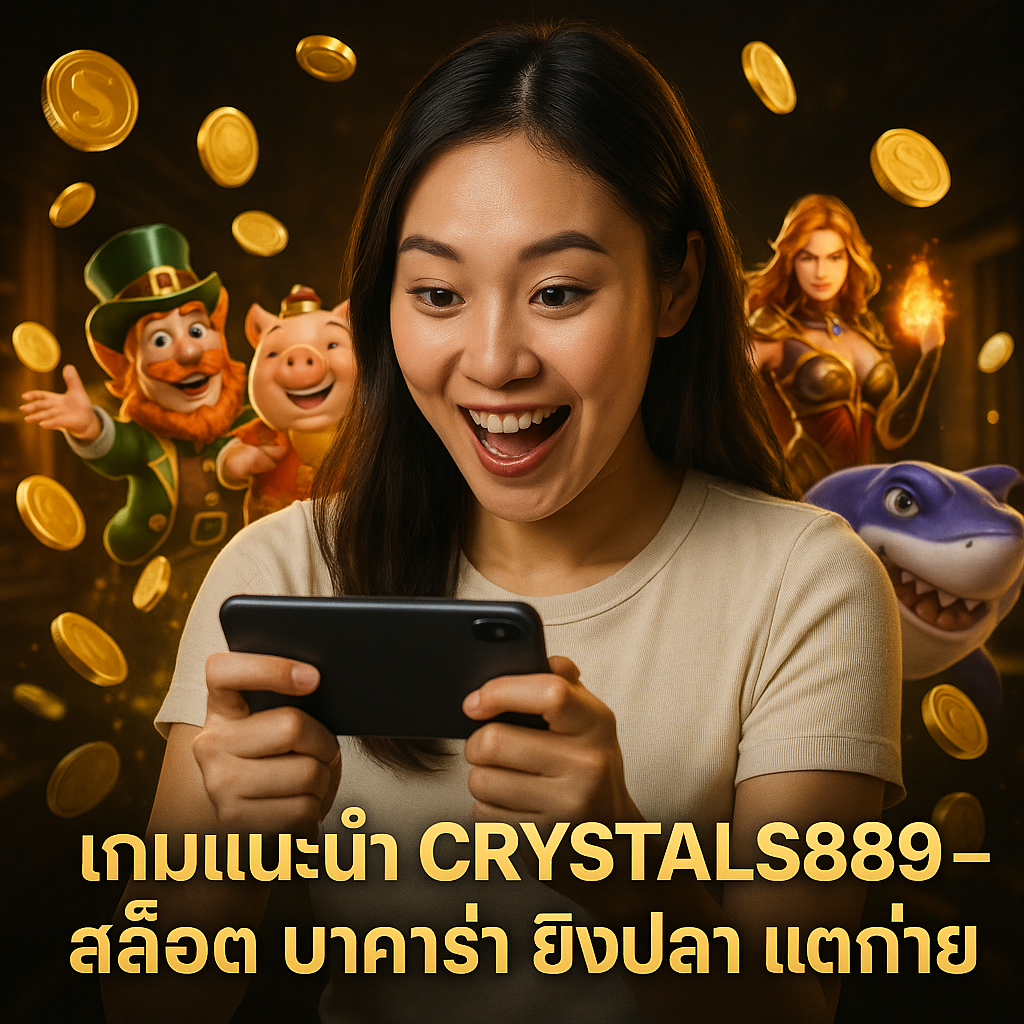 เกมแนะนำ CRYSTALS889 – สล็อตบาคาร่า ยิงปลา แตกง่าย