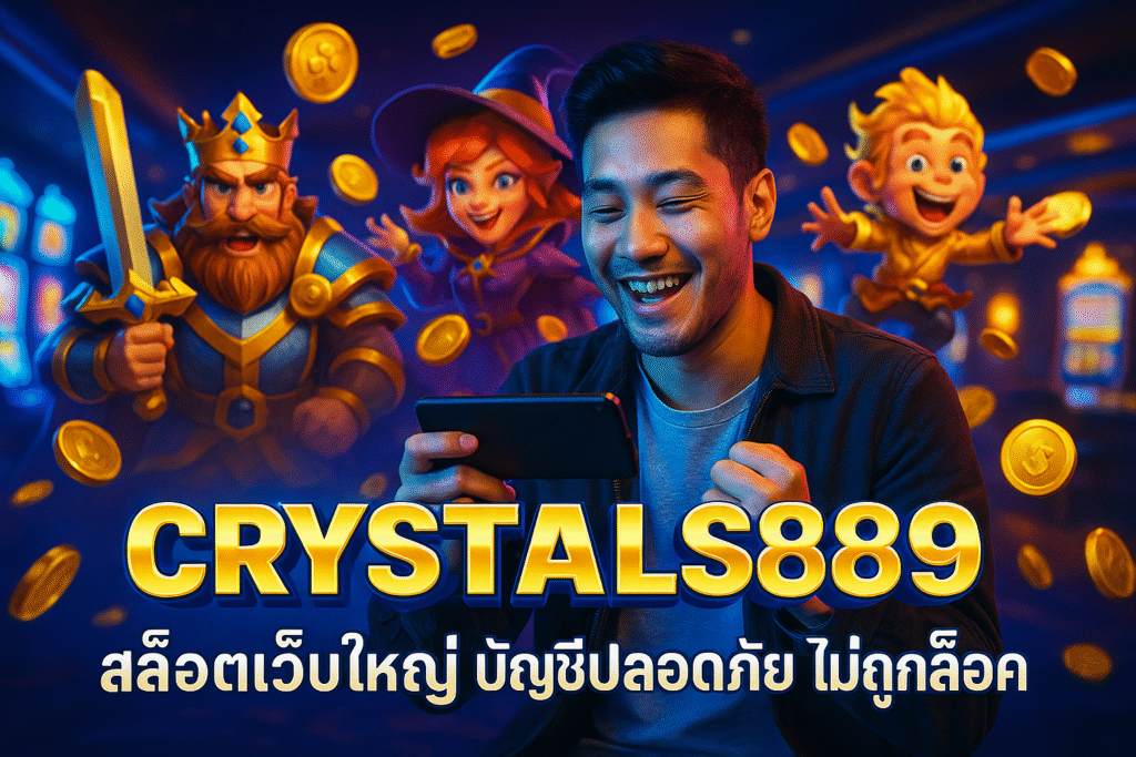CRYSTALS889 สล็อตเว็บใหญ่ บัญชีปลอดภัย ไม่ถูกล็อค