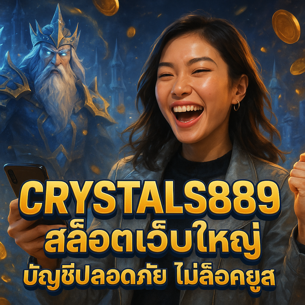 CRYSTALS889 สล็อตเว็บใหญ่ บัญชีปลอดภัย ไม่ล็อคยูส