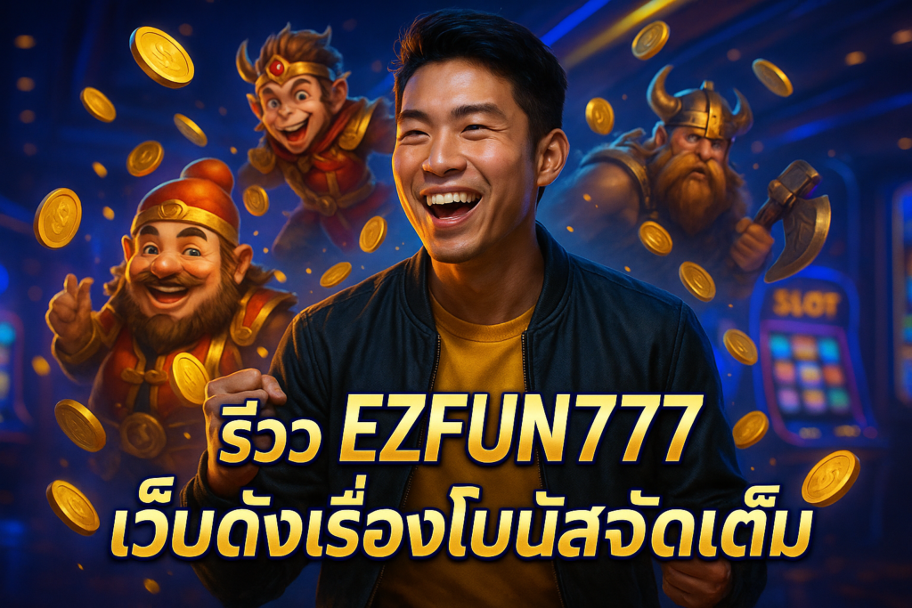 รีวิว EZFUN777 เว็บดังเรื่องโบนัสจัดเต็ม